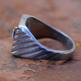 Vintage Sterling CS Signet Ring 9.25