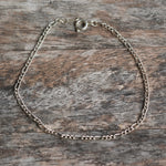 Vintage Sterling Figaro Chain Bracelet