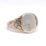 Vintage Sterling Silver Signet Ring 8.5