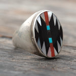 Vintage Dishta Zuni Inlay Ring 10
