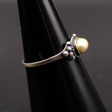 Vintage Sterling Pearl Band 7