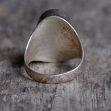 Vintage Sterling Turquoise Inlay Ring 9