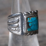 Vintage Sterling Turquoise Ring 7.25