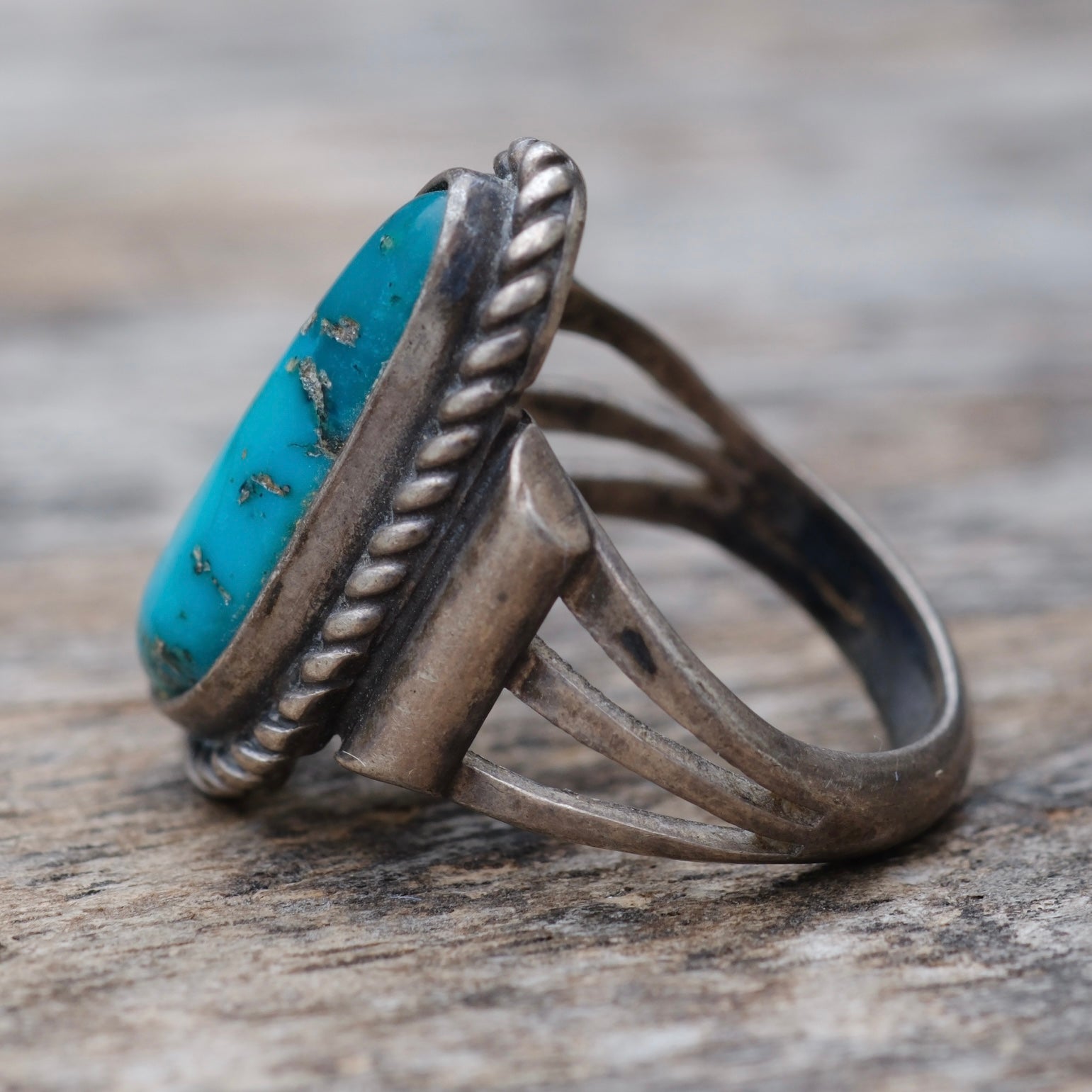 Vintage Sterling Turquoise Ring 4