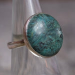 Vintage Sterling Chrysocolla Ring 6