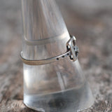 Vintage Sterling Silver Buckle Ring 9