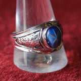 Vintage Plated Cats Eye Deco Ring 13.25