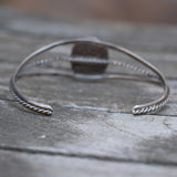 Vintage Sterling Abalone Cuff