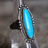 Vintage Sterling Turquoise Ring 6.25