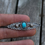 Vintage Sterling 50's Turquoise Broach