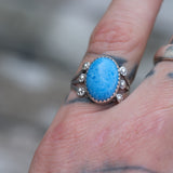 Vintage Sterling Sodalite Ring 6.25