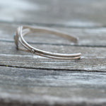 Vintage Sterling Turquoise Shadowbox Cuff