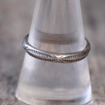 Vintage Sterling Silver Stamped Band Ring 9