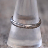 Vintage Sterling Silver Stamped Band Ring 9