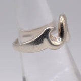 Vintage Sterling Silver Wave Band 6.5