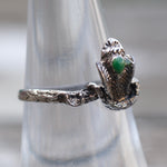 Vintage Sterling Snake Ring 6.75