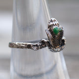 Vintage Sterling Snake Ring 6.75