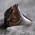 Vintage Sterling Silver Eagle Ring 10.5