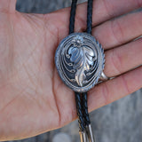 Vintage Sterling Silver Blossom Bolo Tie