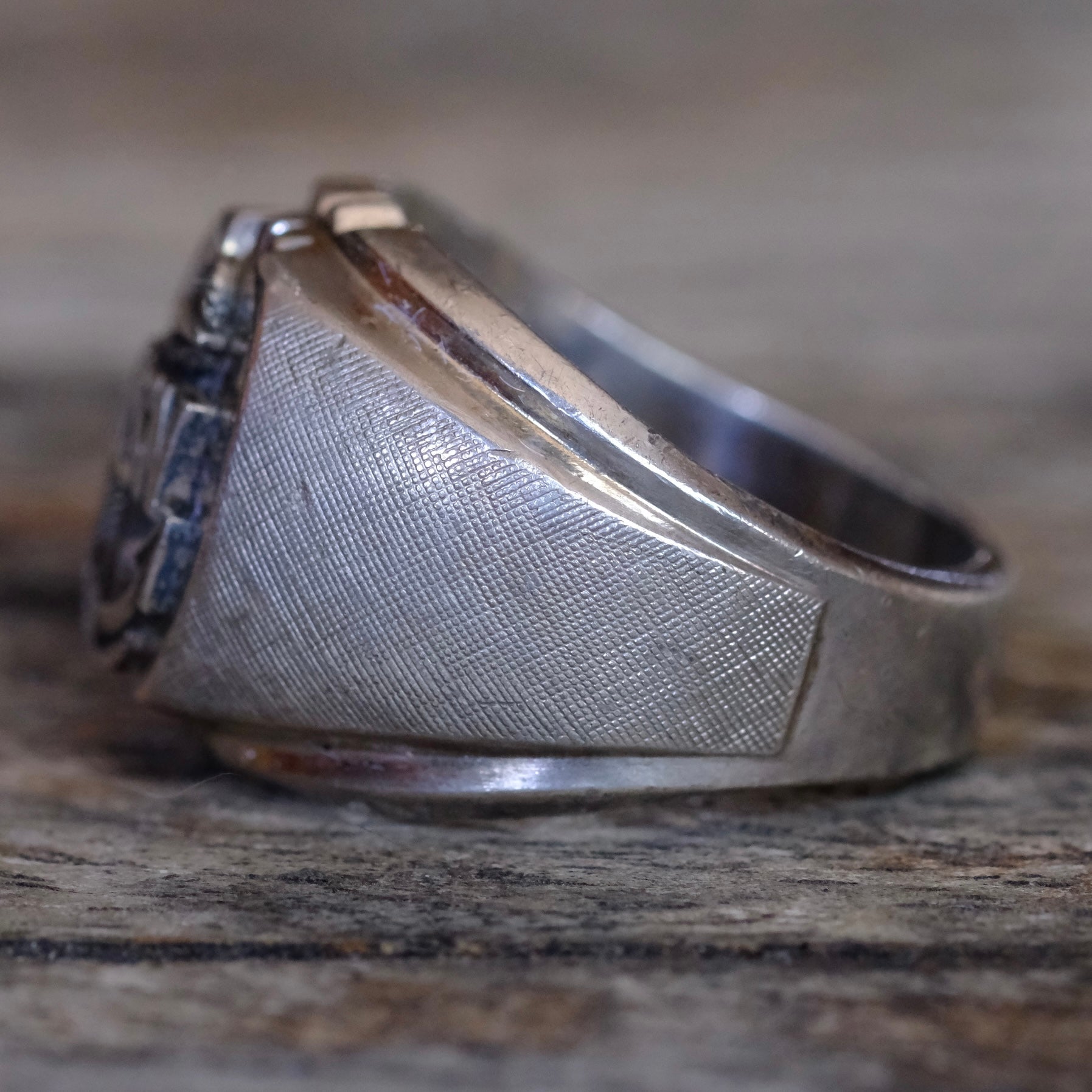 Vintage Sterling Silver USN Ring 6.5