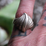 Vintage Sterling Silver Modernist Ring 5.75