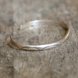 Vintage Sterling Stamped Cuff Bracelet