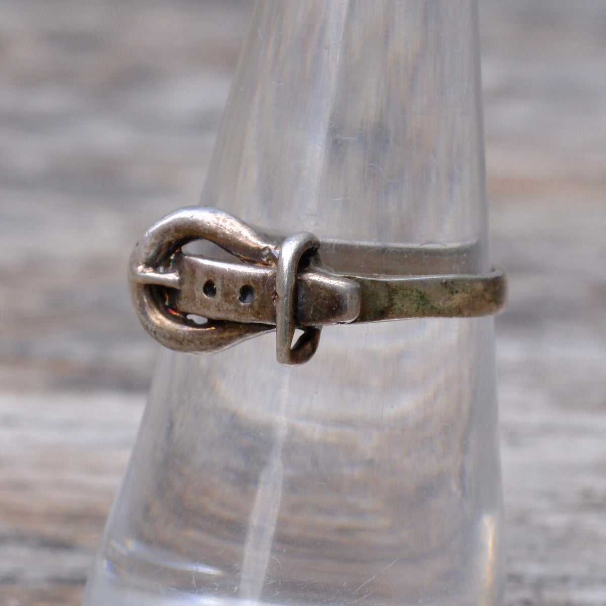 Vintage Sterling Silver Buckle Ring 7.75