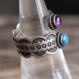 Vintage Sterling Stamped Overpass Ring 7