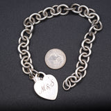 Vintage Sterling Silver TIFFANY'S Heart Bracelet