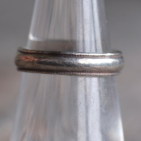 Vintage Sterling Ribbed Band 6