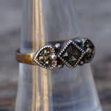 Vintage Sterling Marcasite Band Ring 8