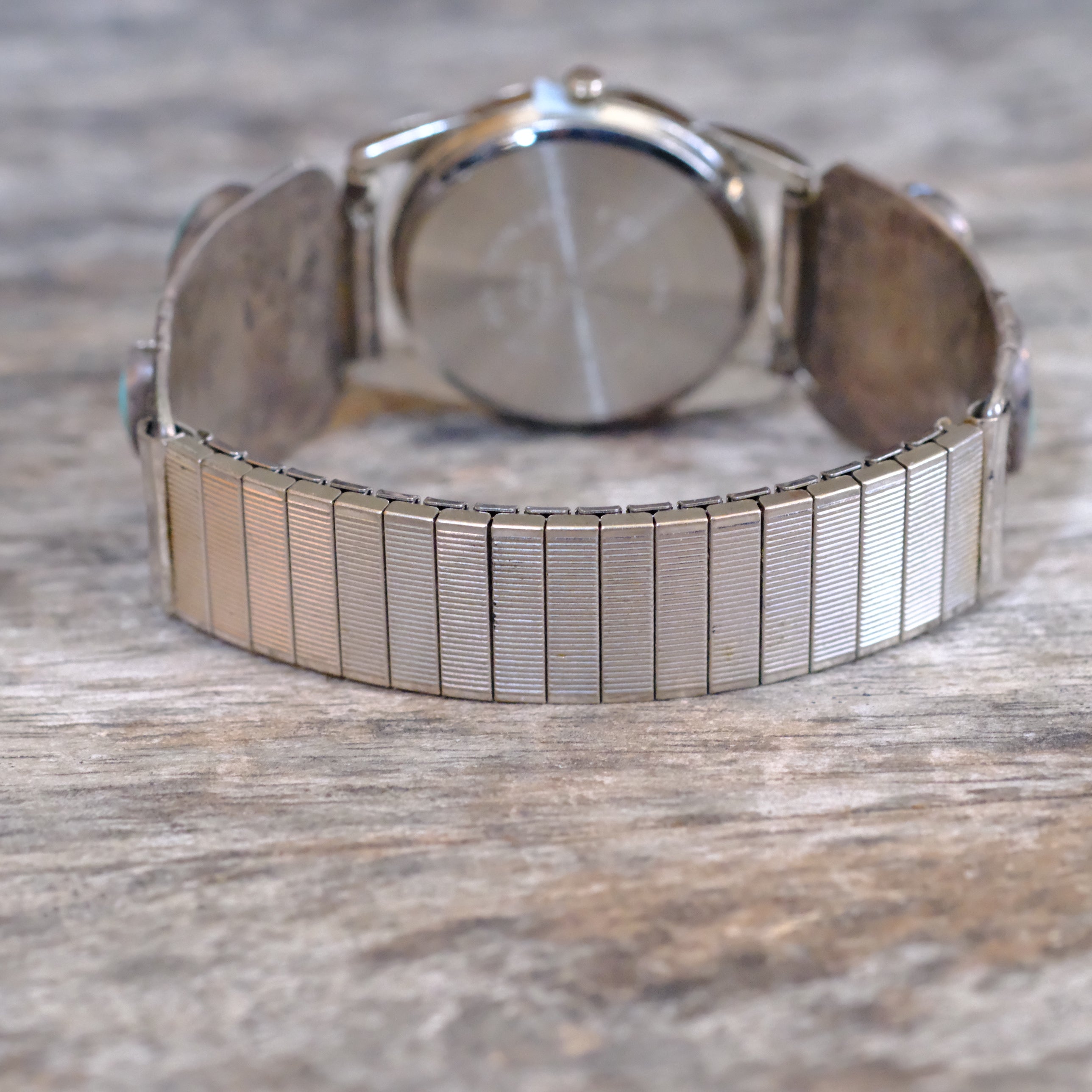 Vintage Sterling 6-Stone Turquoise Watch