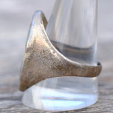 Vintage Sterling Turquoise and Mother Of Pearl Inlay Ring 12.25