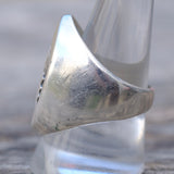 Vintage Sterling Hopi Bear Paw Ring 10.75