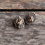 Vintage Sterling Turquoise Stud Earrings