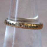 Vintage 14K Gold Faceted Band Ring 7