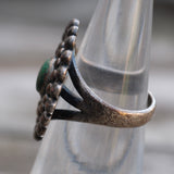 Vintage Sterling Turquoise Ring 4.75