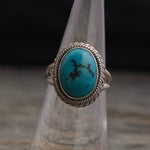 Vintage Sterling Turquoise Ring 6.25