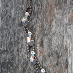 Vintage Sterling Zuni Hummingbird Squash Blossom Necklace 28"