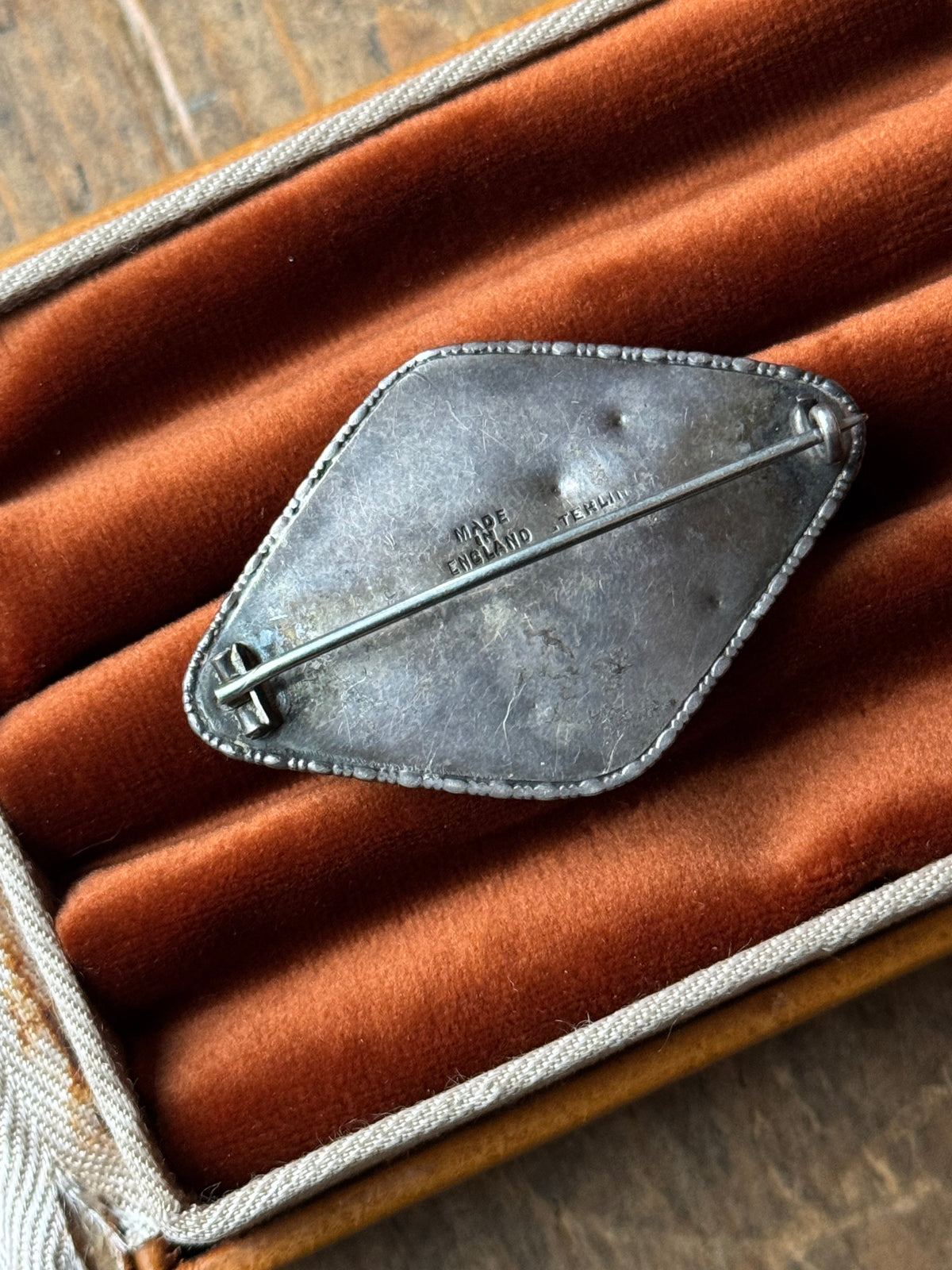 Vintage Sterling Silver Butterfly Wing Ship Pin