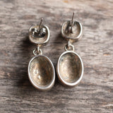 Vintage Sterling Silver Drop Earrings