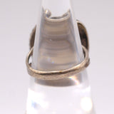 Vintage Sterling Mother Of Pearl Feather Ring 5.25