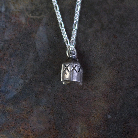 Vintage Sterling XXX Bottle Of Booze Necklace