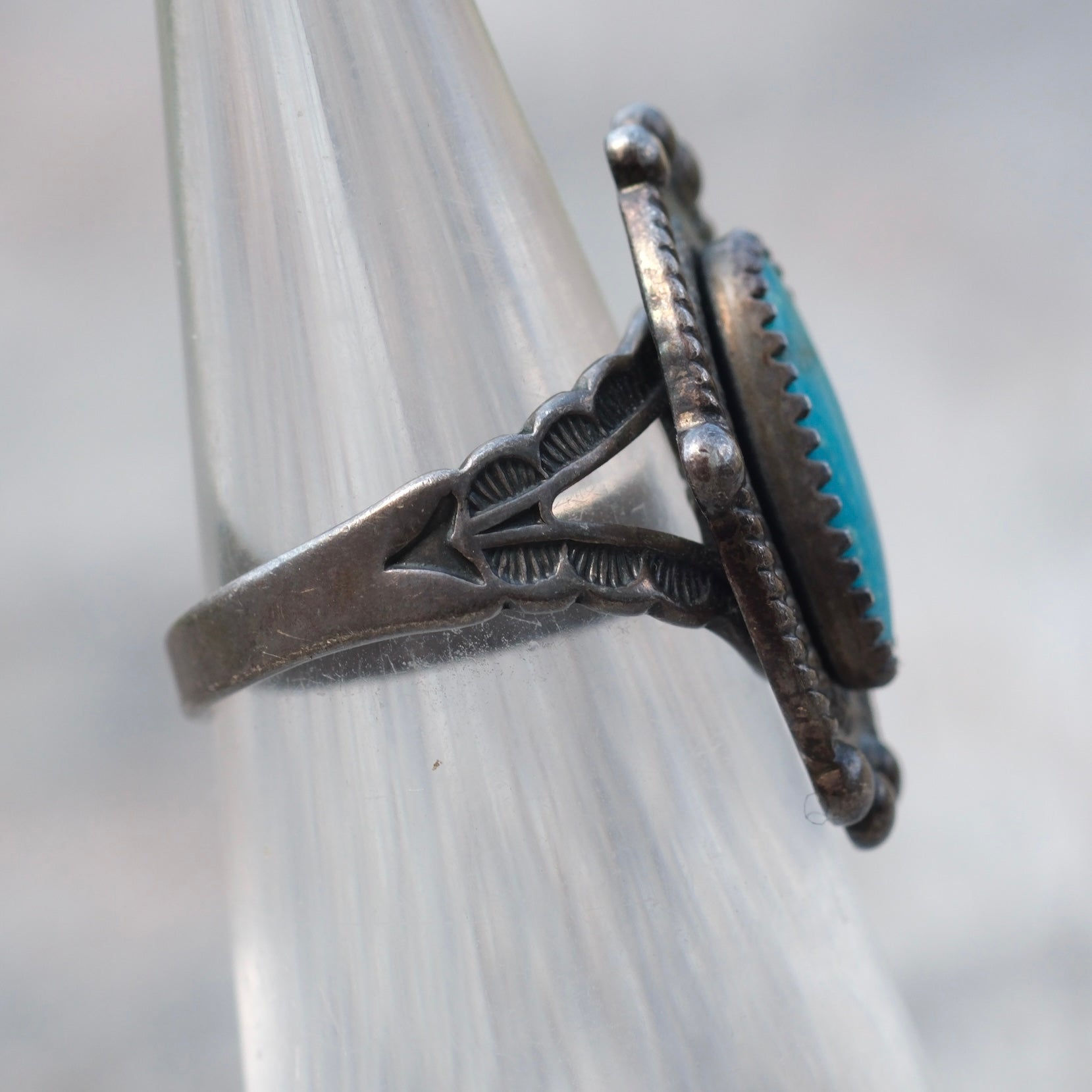 Vintage Sterling Turquoise Ring 4