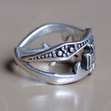 Vintage Sterling Harley Davidson Ring 8.75