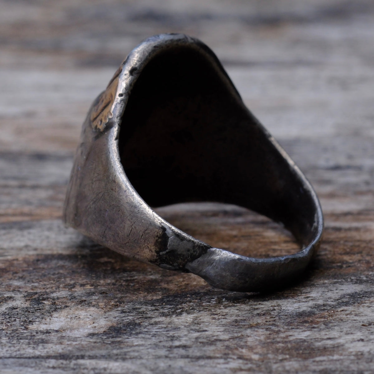 Vintage Sterling Silver Big Chief Ring 11