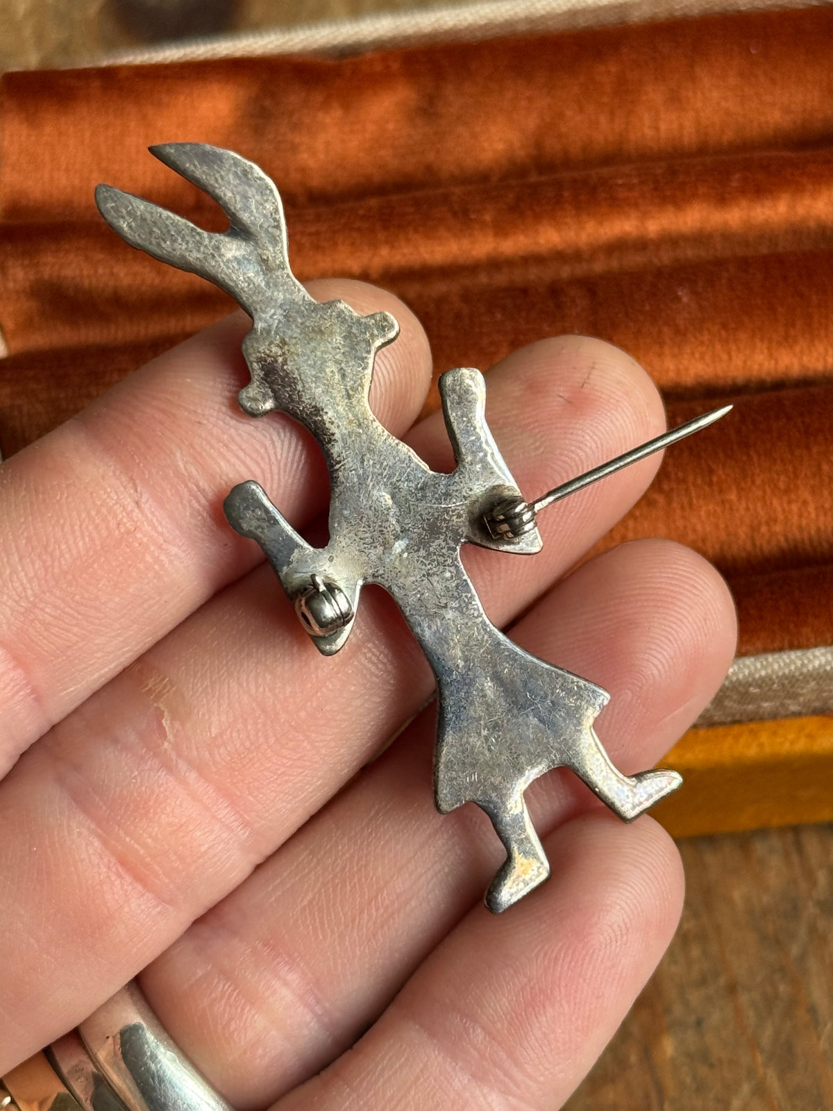 Vintage Sterling Silver Kachina Pin