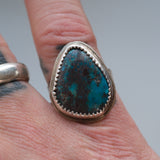 Vintage Sterling Turquoise Ring 7.25