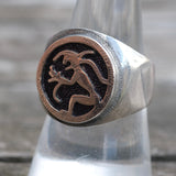 Vintage Sterling Kokopelli Ring 8.75
