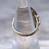 Vintage Sterling Petrified Wood Ring 5.25